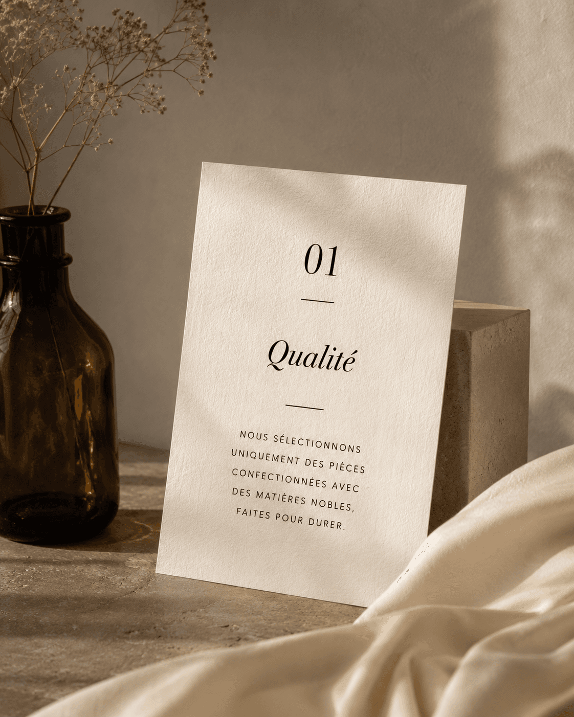 Une chemise en soie sélectionnée